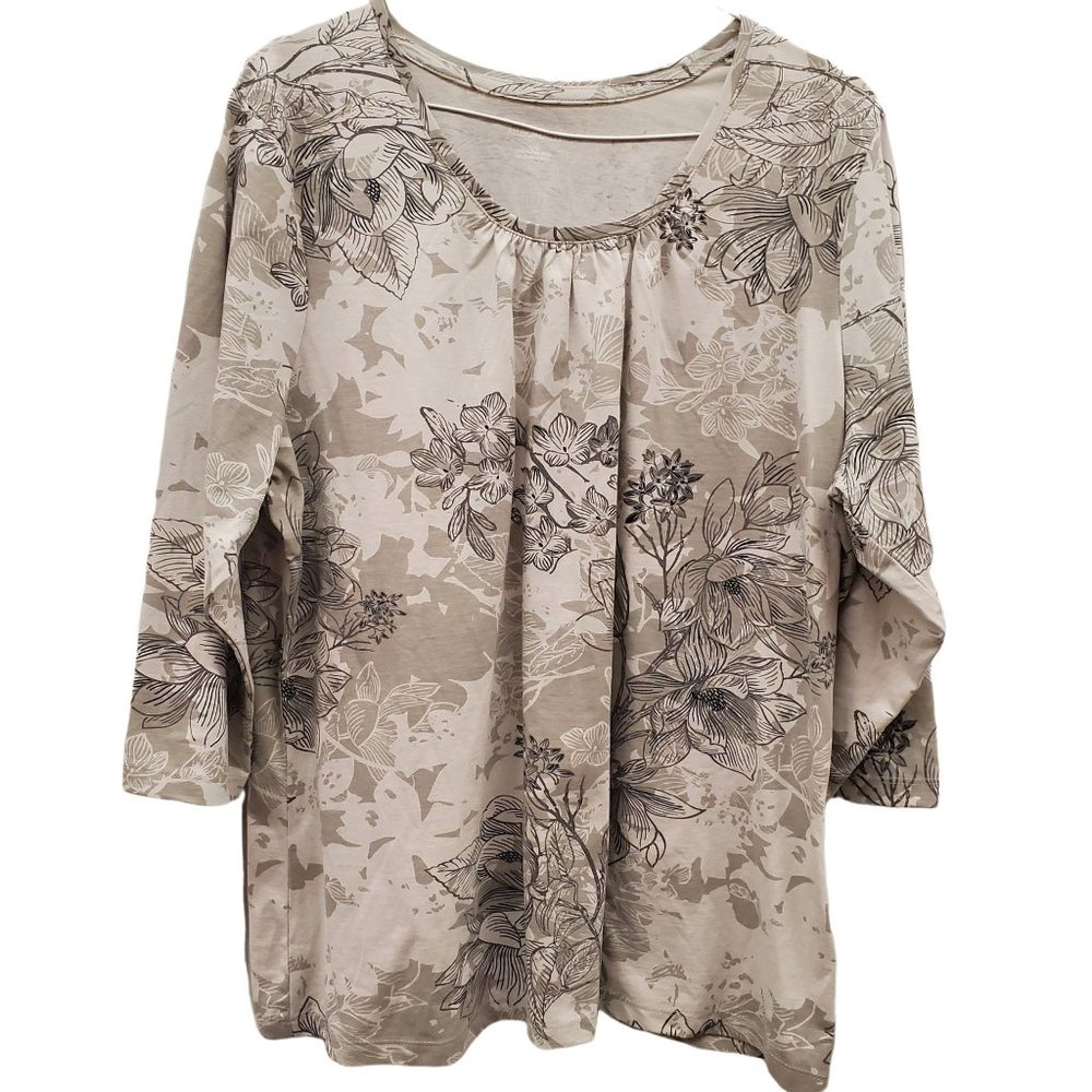 Allison Daley Floral Casual Top